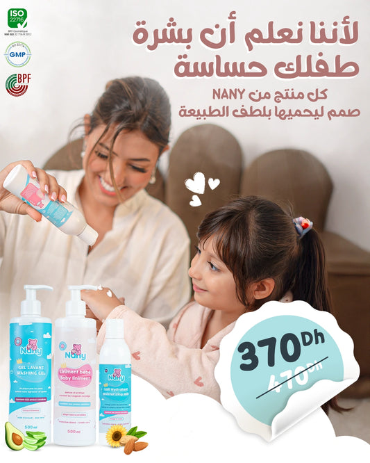Pack NANY – Tout pour la peau de bébé